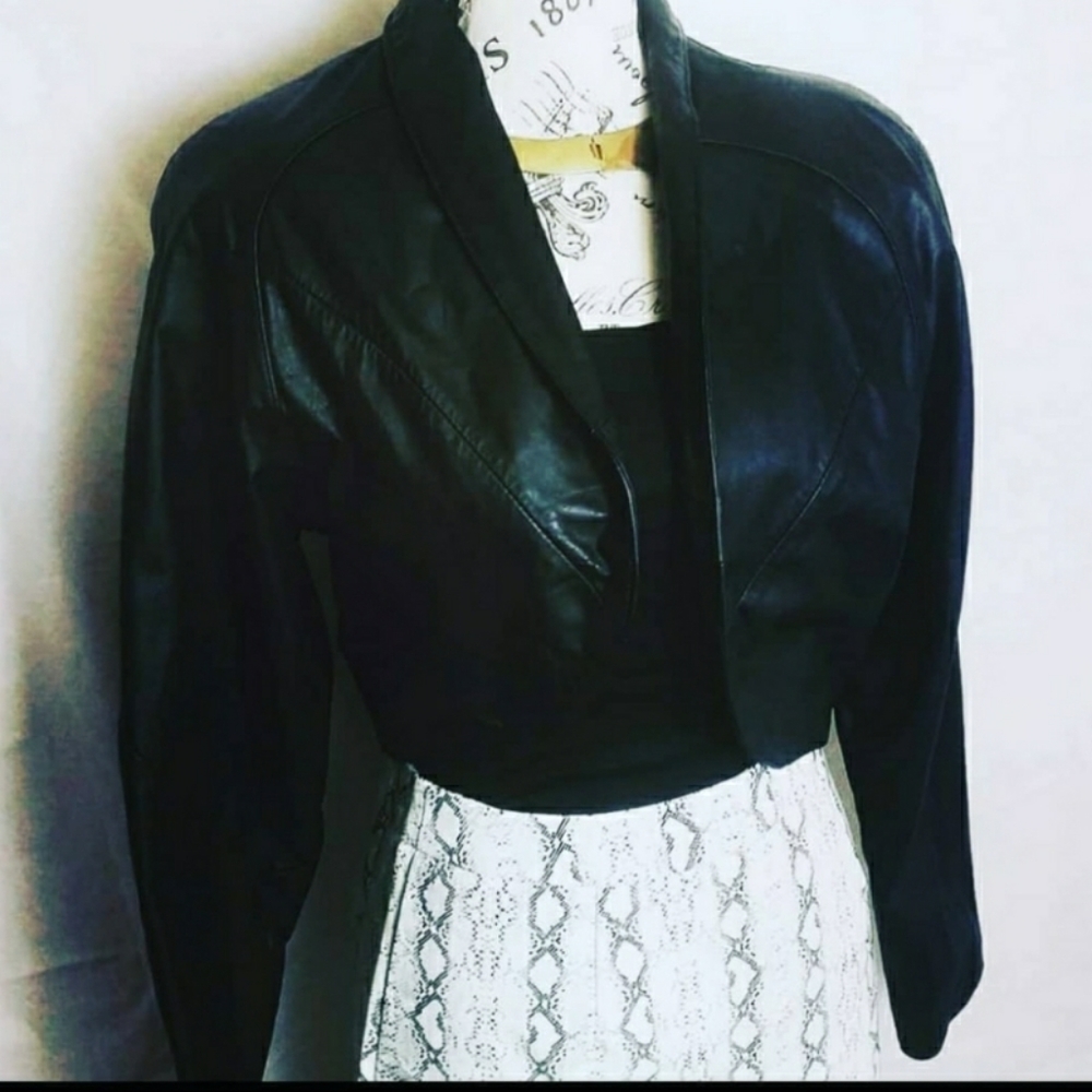 1980s Vintage Chia leather jacket size Medium